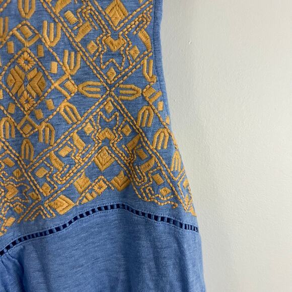 Sundance Linen Embroidered Tank Top Women Size Medium - Picture 5 of 8